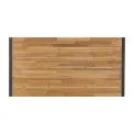 Bolero Acacia Wood and Steel Rectangular Industrial Table 1800mm - Image 5