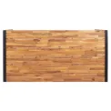 Bolero Acacia Wood and Steel Rectangular Industrial Table 1800mm - Image 7