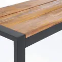 Bolero Acacia Wood and Steel Industrial Benches 1600mm (Pack of 2) - Image 6