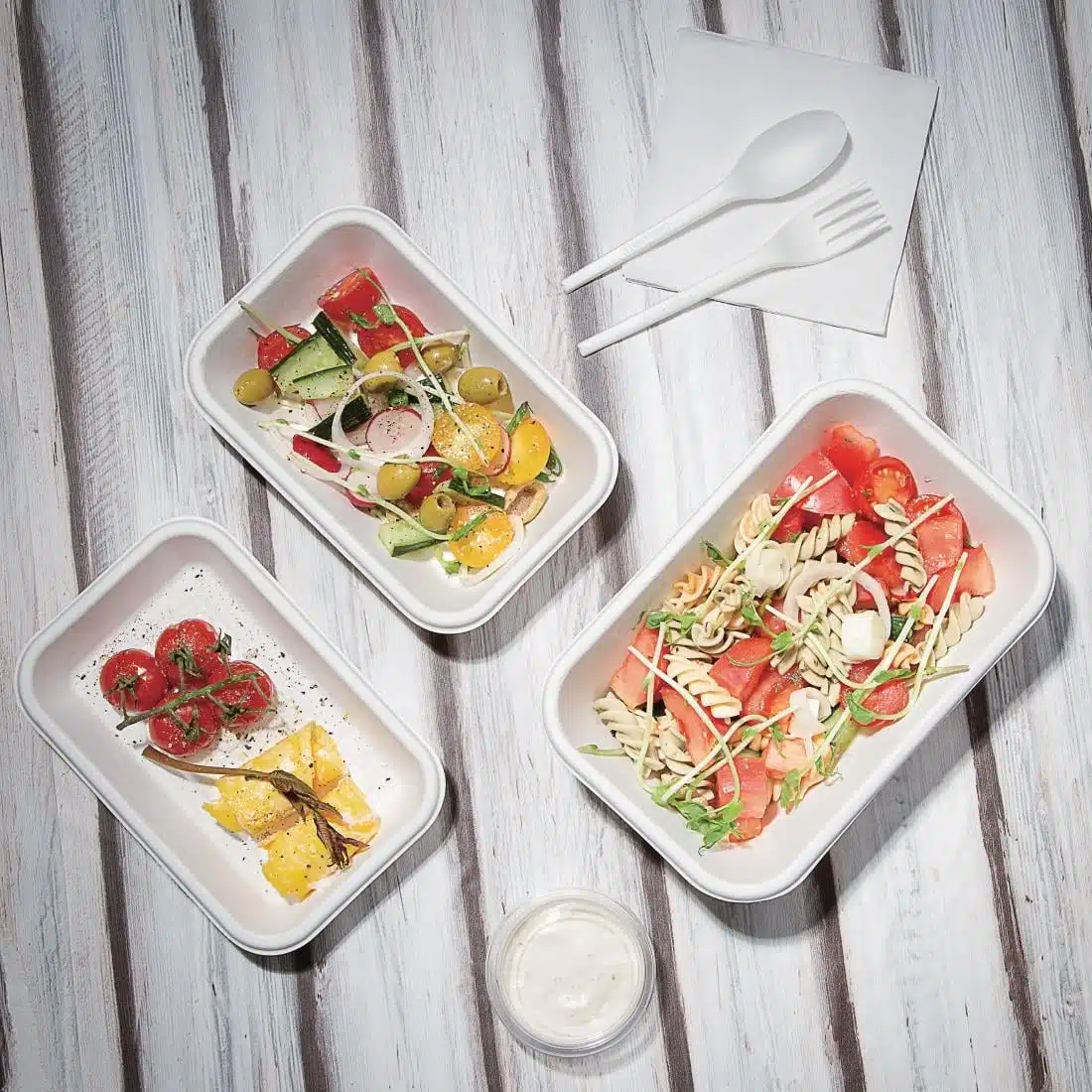 Fiesta Compostable Bagasse Food Trays 32oz (Pack of 50) - Image 6