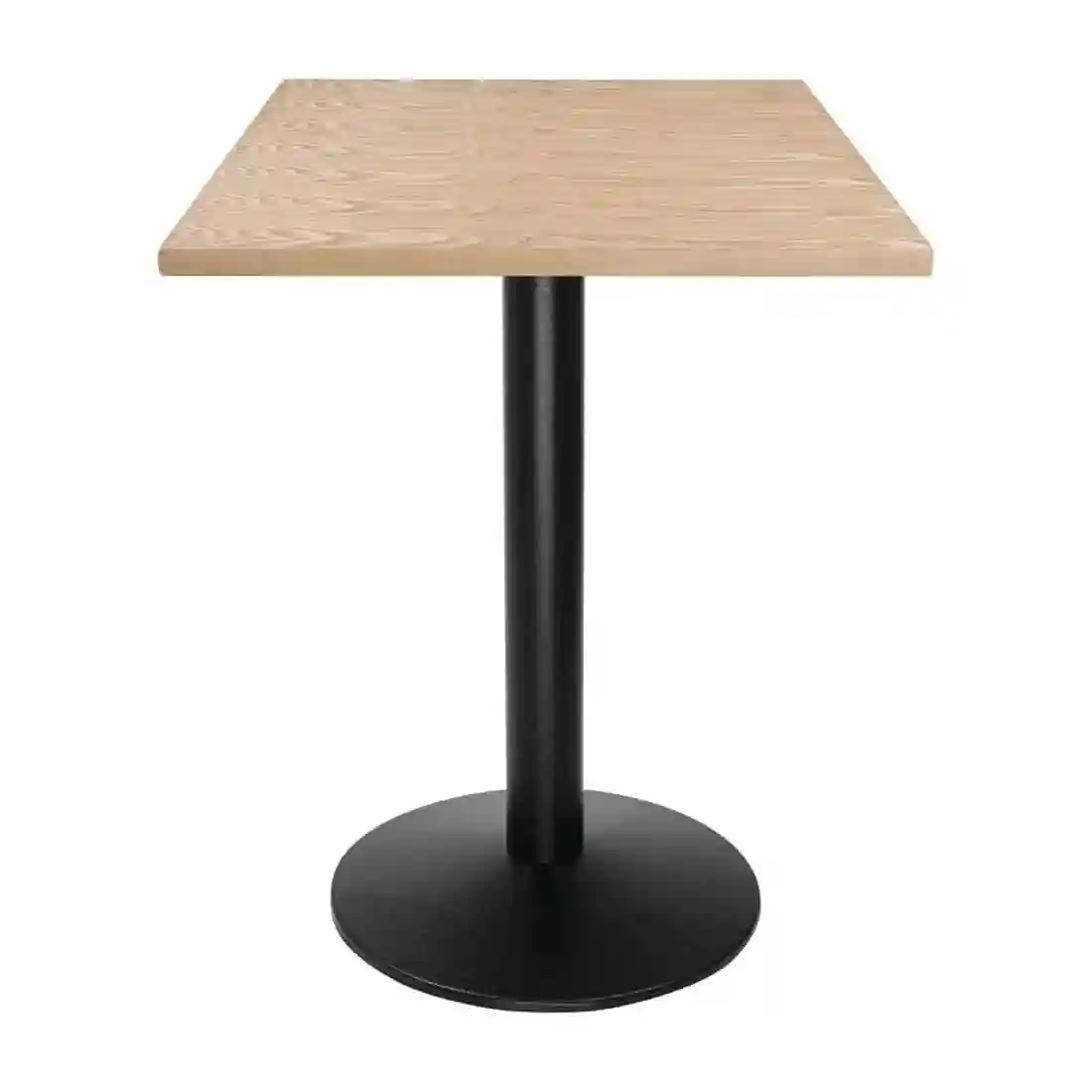 Bolero Pre-drilled Square Table Top Natural Ash Veneer 700mm - Image 5