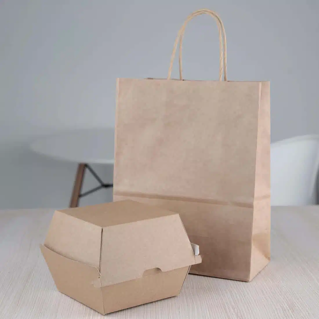 Fiesta Compostable Kraft Burger Boxes Large 112mm (Pack of 150) - Image 5