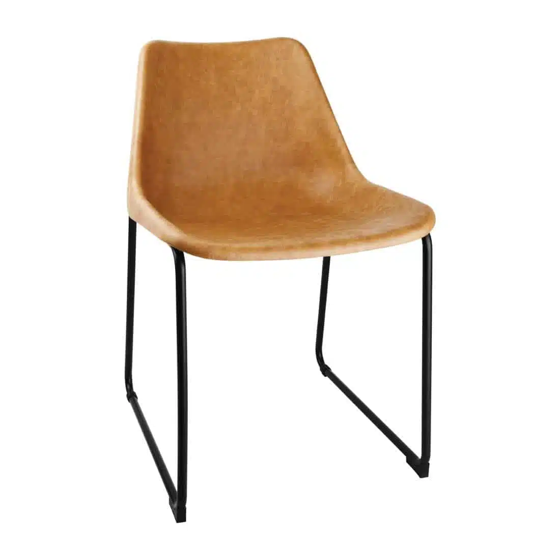 Bolero Rodeo Side Chairs Camel (Pack of 2) - Image 1