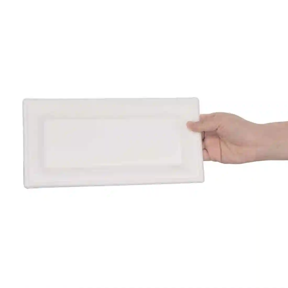 Fiesta Compostable Bagasse Rectangular Plates 258mm (Pack of 50) - Image 4