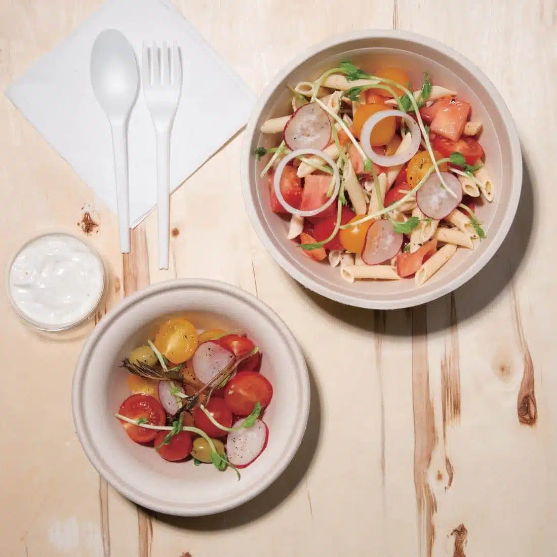 Fiesta Compostable Bagasse Round Bowls Natural Colour 32oz (Pack of 50) - Image 4