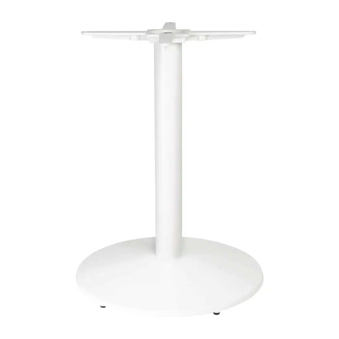 Bolero Cast Iron Round Table Base White - Image 2