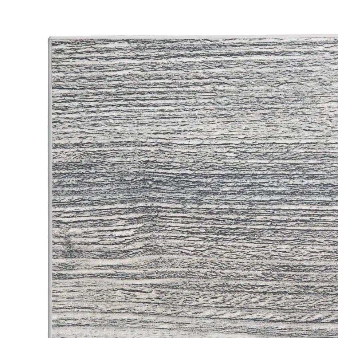 Bolero Pre-Drilled Square Melamine Table Top Ash Grey 600mm - Image 4