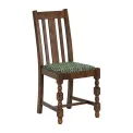 Mayfair Dining Chair with Green Diamond Padded Seat (Pack of 2) - Image 1