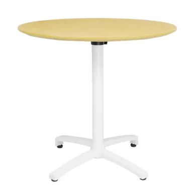 Bolero Folding Polypropylene Table 800mm Mustard Yellow