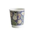 Vegware Double Wall Blue Christmas Cup 79-Series 8oz (Pack of 500) - Image 1