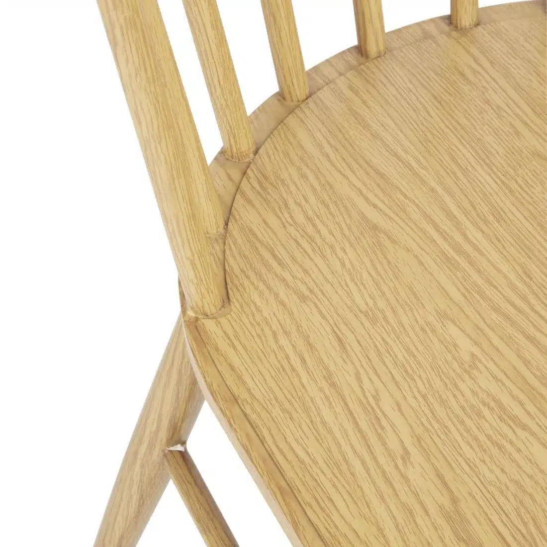 Bolero Harrowdene Metal Side Chairs Wood Effect (Pack of 2) - Image 4