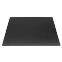 Bolero Matte Black Square Outdoor Table Top 700mm - Image 1