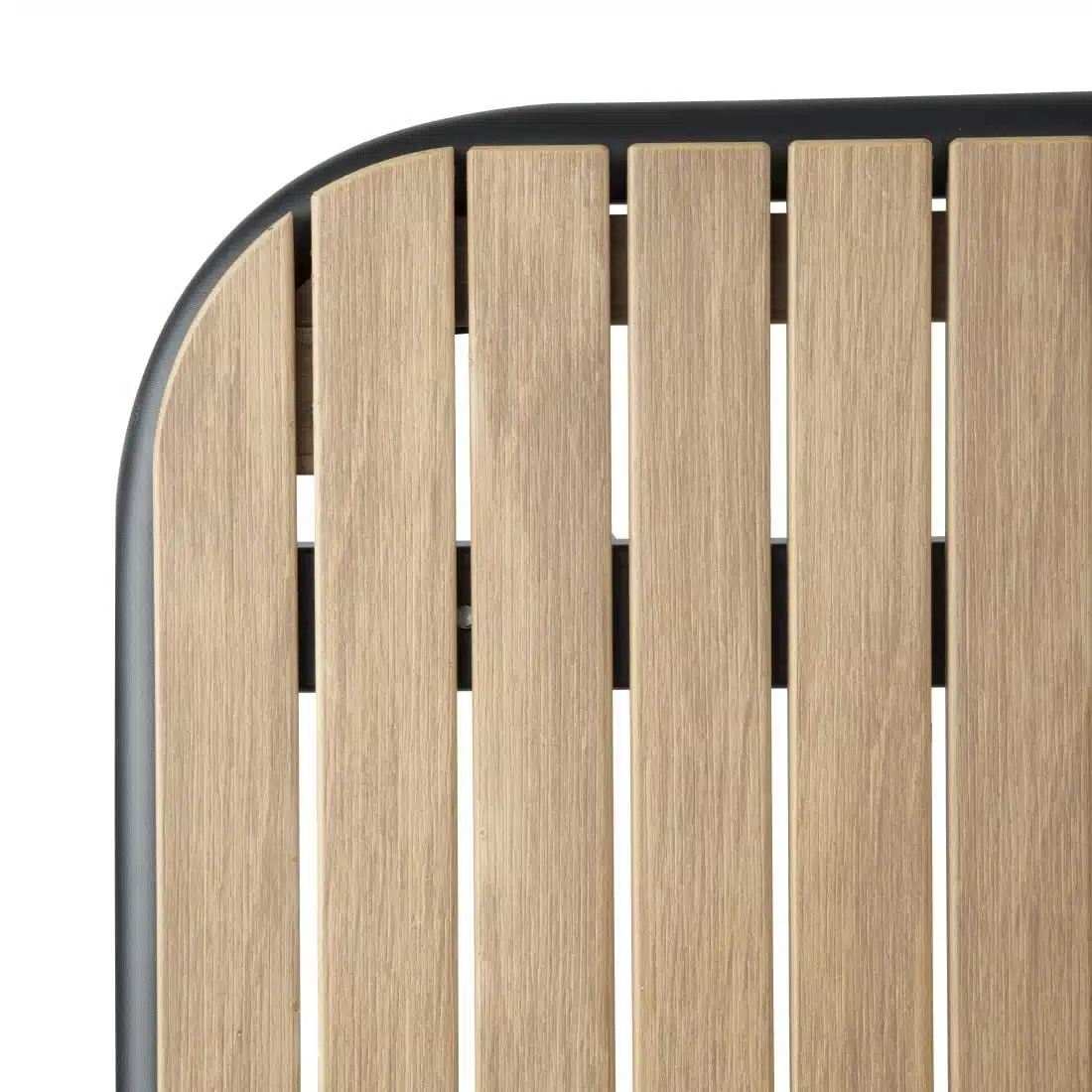 Bolero Santorini Rectangular Table Wood Effect 1400mm - Image 4