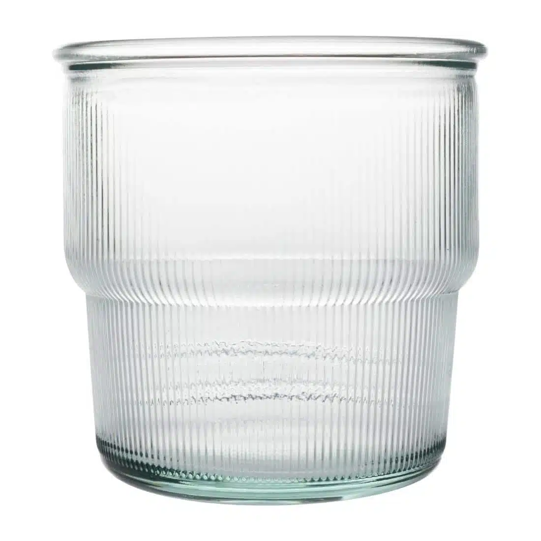 Olympia Recycled Glass Ribbed Stackable Tumblers 300ml (6 pack) - Image 1