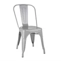 Bolero Bistro Steel Side Chairs Grey (Pack of 4) - Image 1