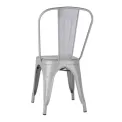 Bolero Bistro Steel Side Chairs Grey (Pack of 4) - Image 3