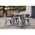 Bolero Bistro Steel Side Chairs Grey (Pack of 4) - Image 11