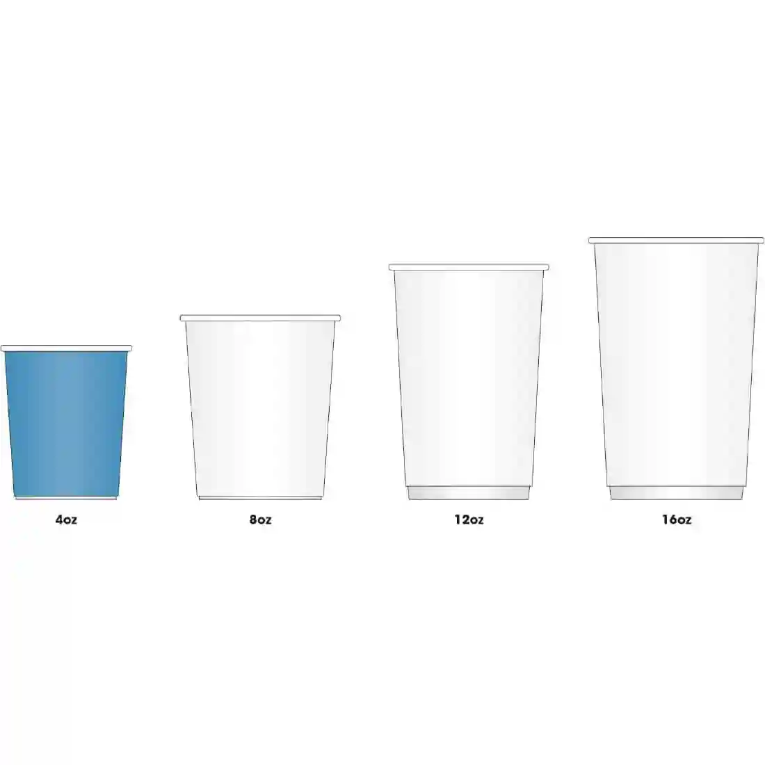 Fiesta Recyclable Espresso Cups Single Wall Black 112ml / 4oz (Pack of 50) - Image 8