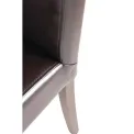 Bolero Faux Leather Dining Chairs Dark Brown (Pack of 2) - Image 6
