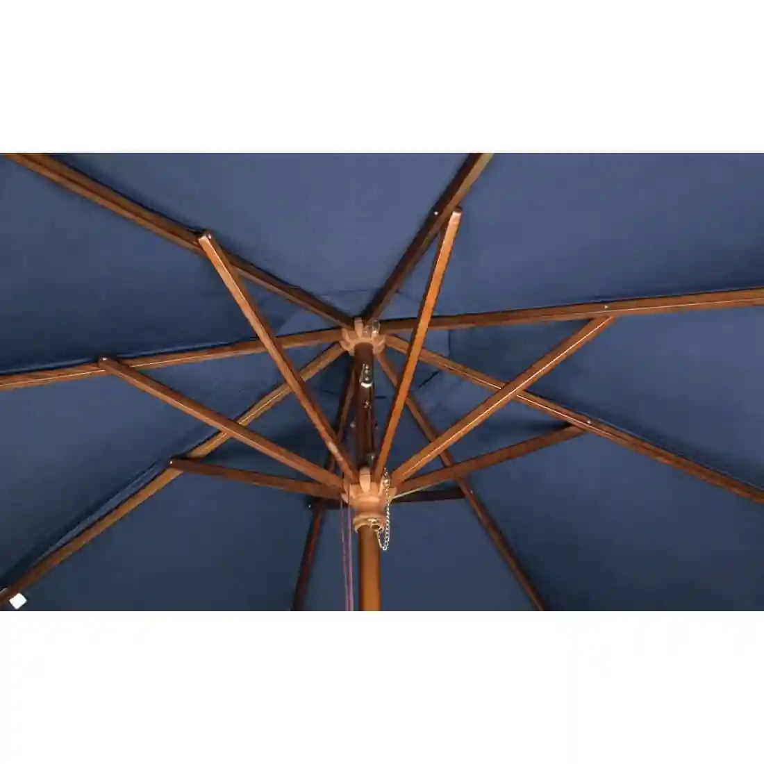 Bolero Round Parasol 2.5m Diameter Navy Blue - Image 3