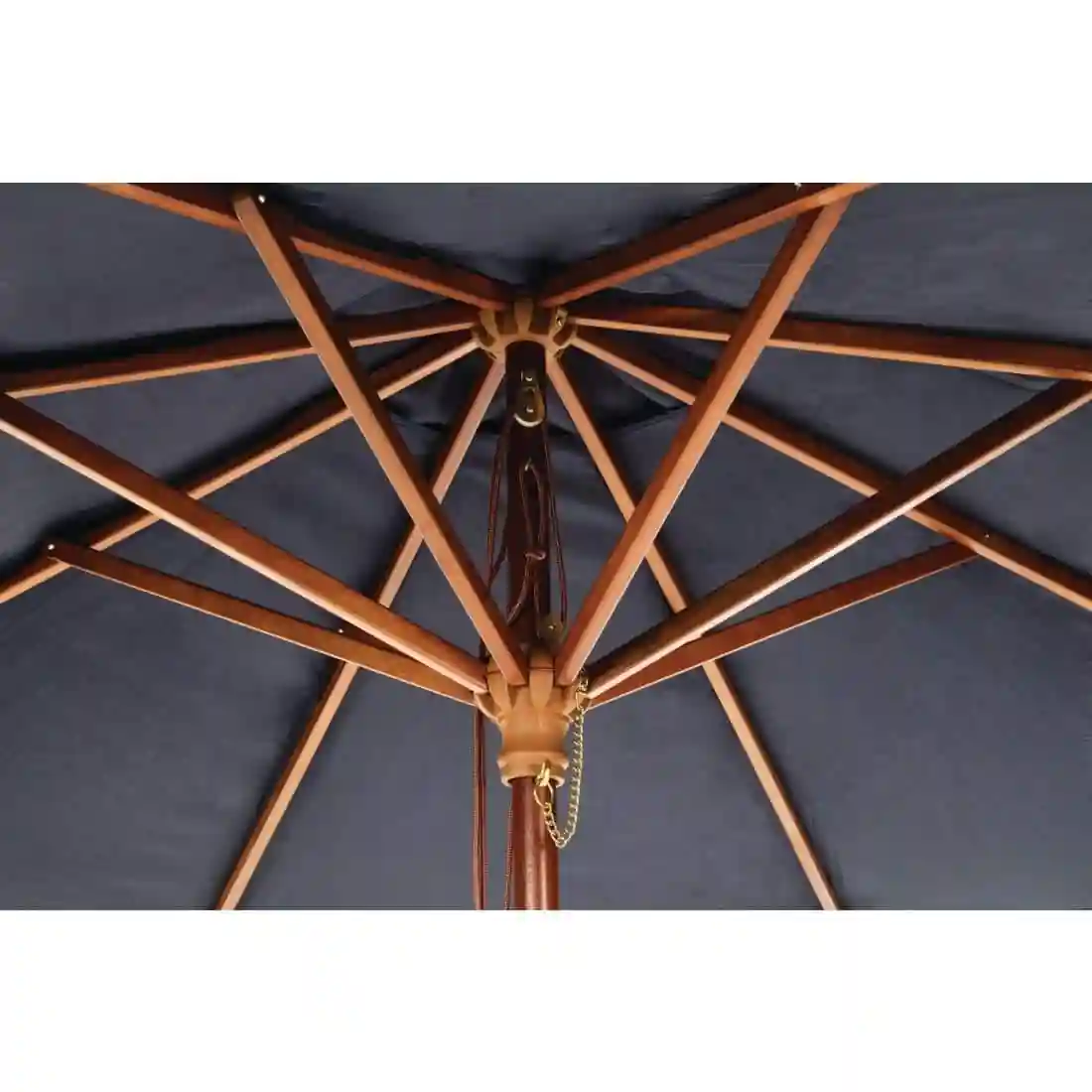 Bolero Round Parasol 2.5m Diameter Navy Blue - Image 7