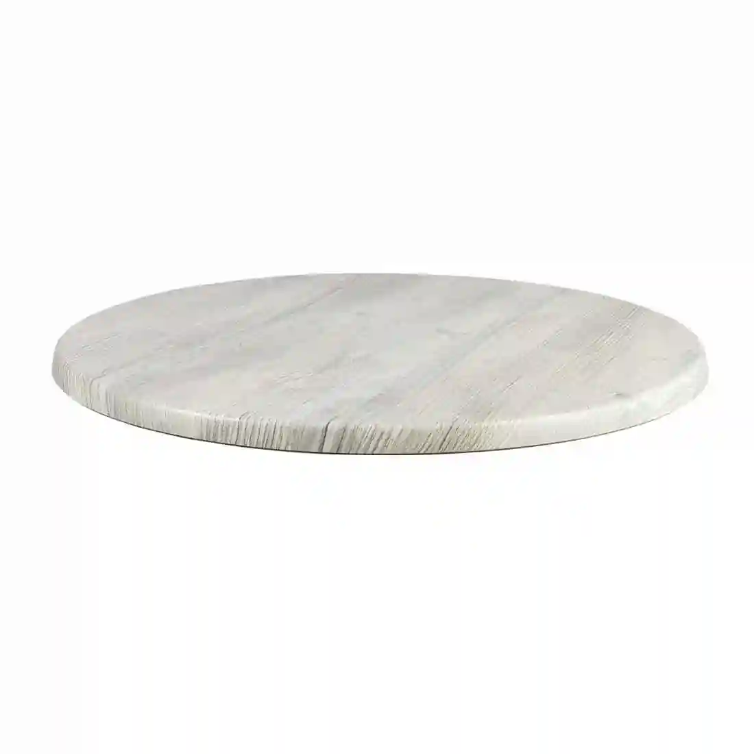 Werzalit Pre-drilled Round Table Top Ponderosa White 600mm - Image 2