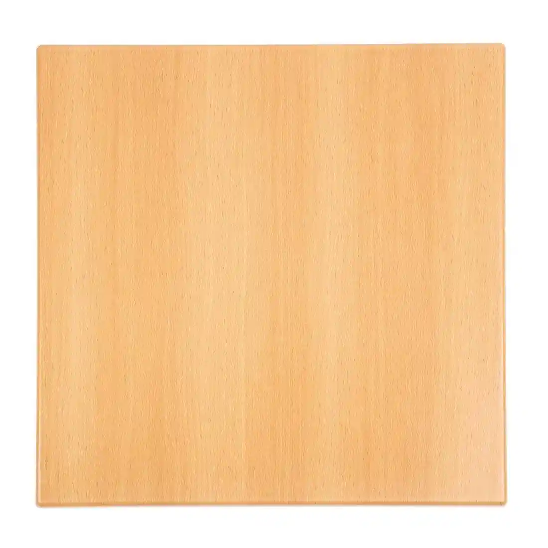 Bolero Pre-drilled Square Tabletop Beech Effect 600mm - Image 1