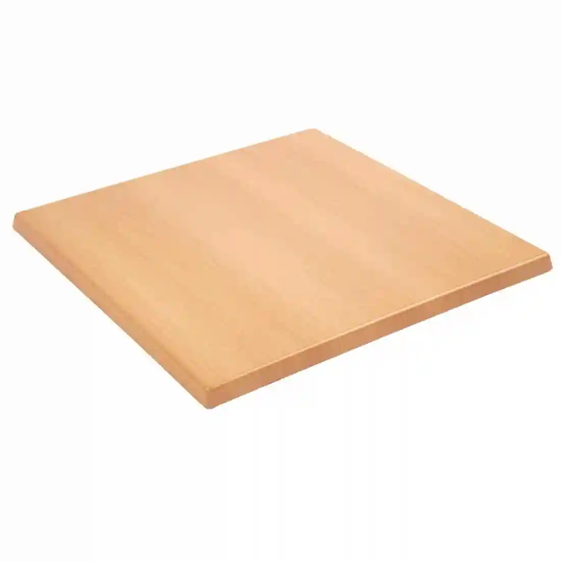 Bolero Pre-drilled Square Tabletop Beech Effect 600mm - Image 3