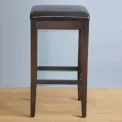 Bolero Faux Leather High Bar Stools Dark Brown (Pack of 2) - Image 5