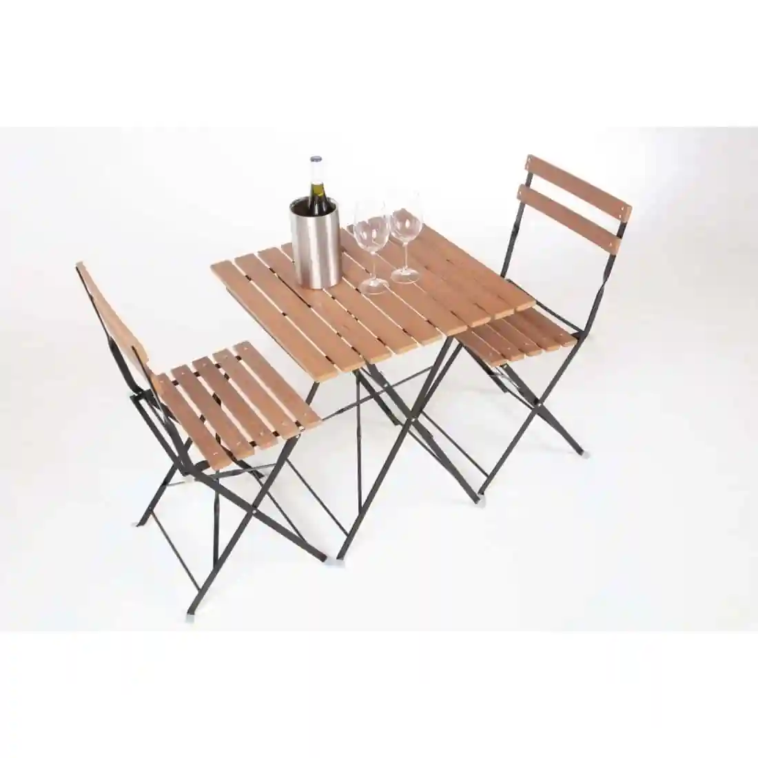 GJ766 - Bolero Faux Wood Bistro Chair (Pack 2) - Image 2