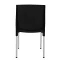 Stacking Bistro Side Chairs Black (Pack of 4) - Image 6