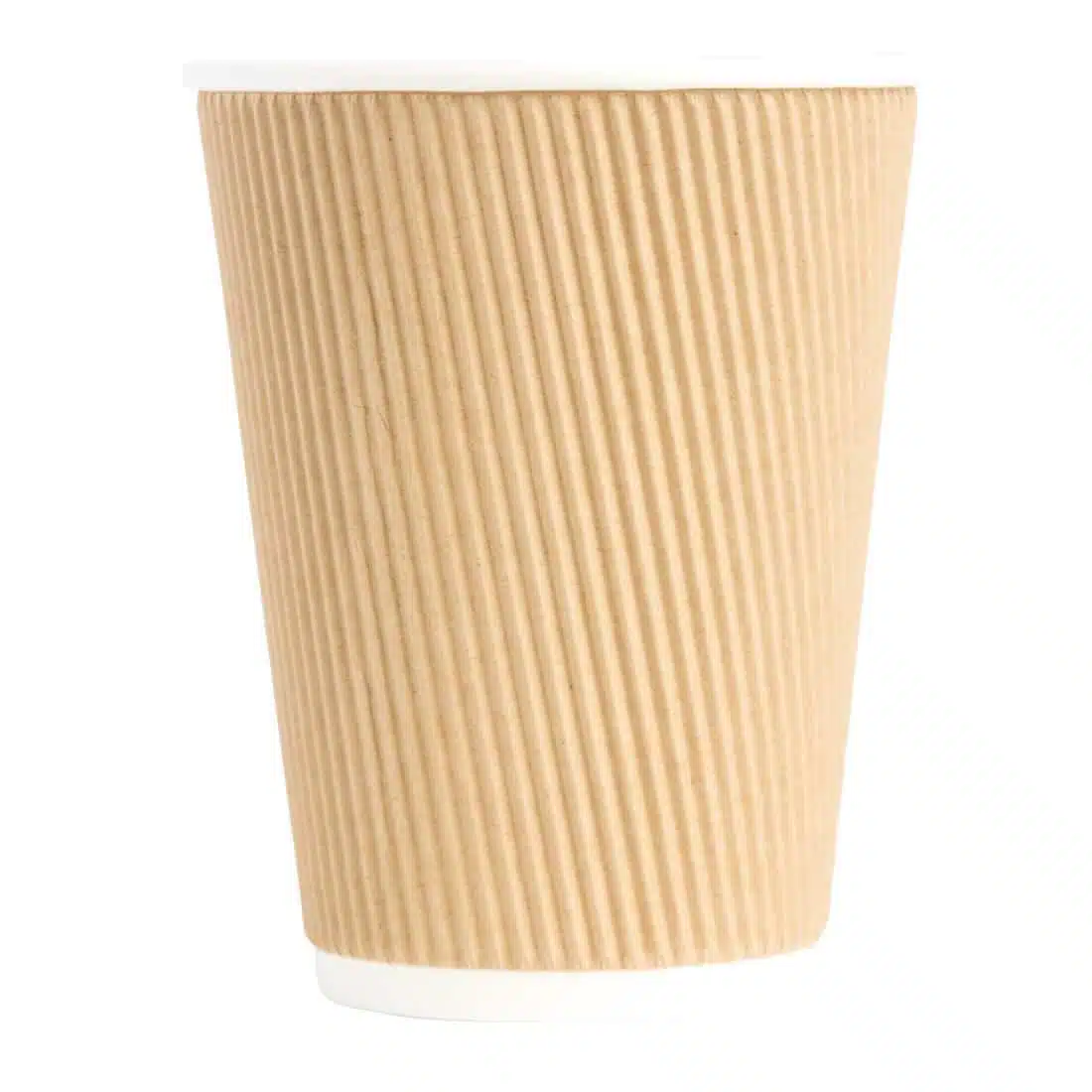 Fiesta Recyclable Coffee Cups Ripple Wall Kraft 340ml / 12oz (Pack of 500) - Image 5