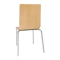 Bolero Square Back Sidechair (Natural Finish) (Pack 4) - Image 2