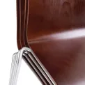 Bolero Square Back Side Chair Dark Chocolate Finish (Pack of 4) - Image 7