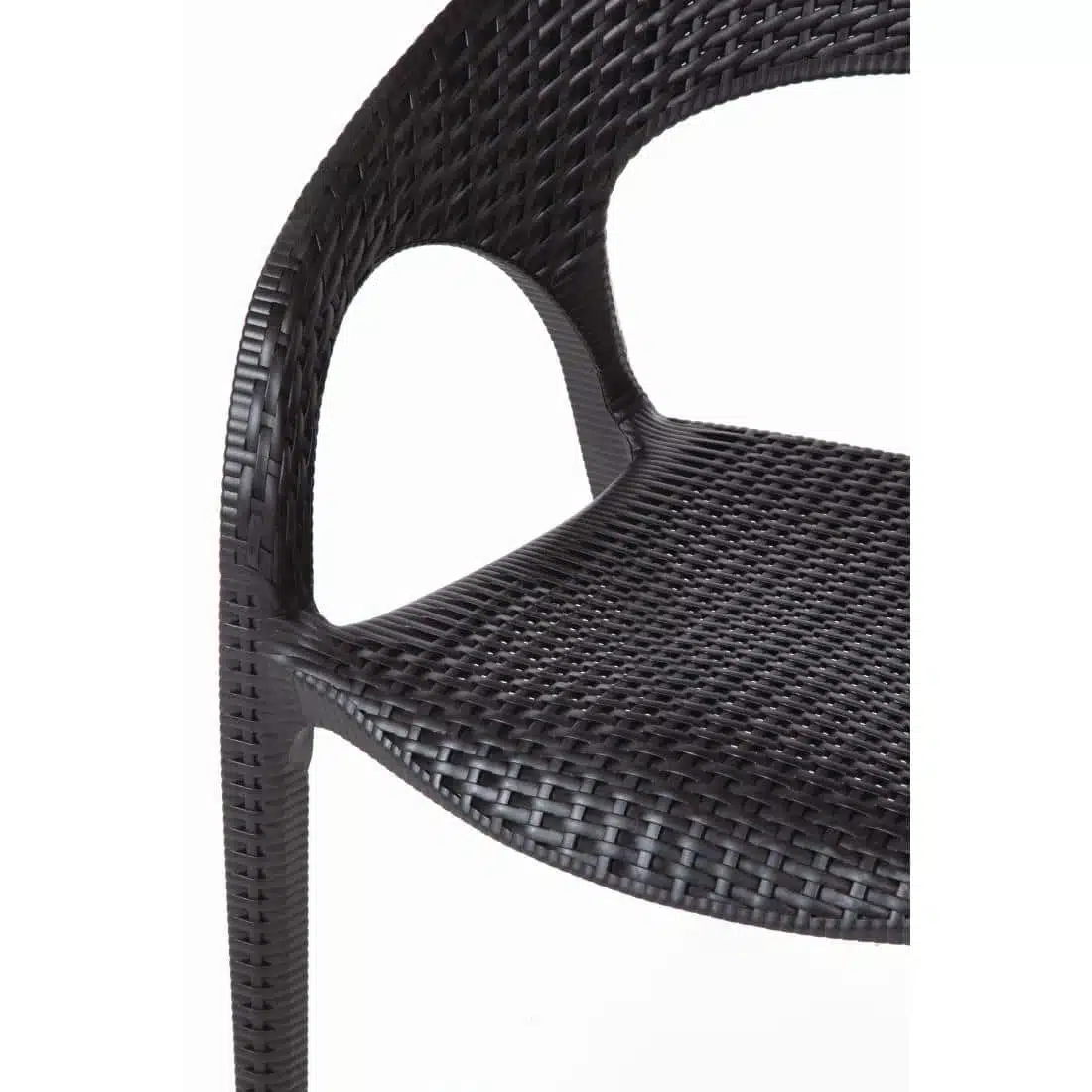 Bolero PP Rattan Wraparound Armchairs (Pack of 4) - Image 6