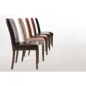 Bolero Faux Leather Dining Chair Antique Brown (Pack of 2) - Image 7