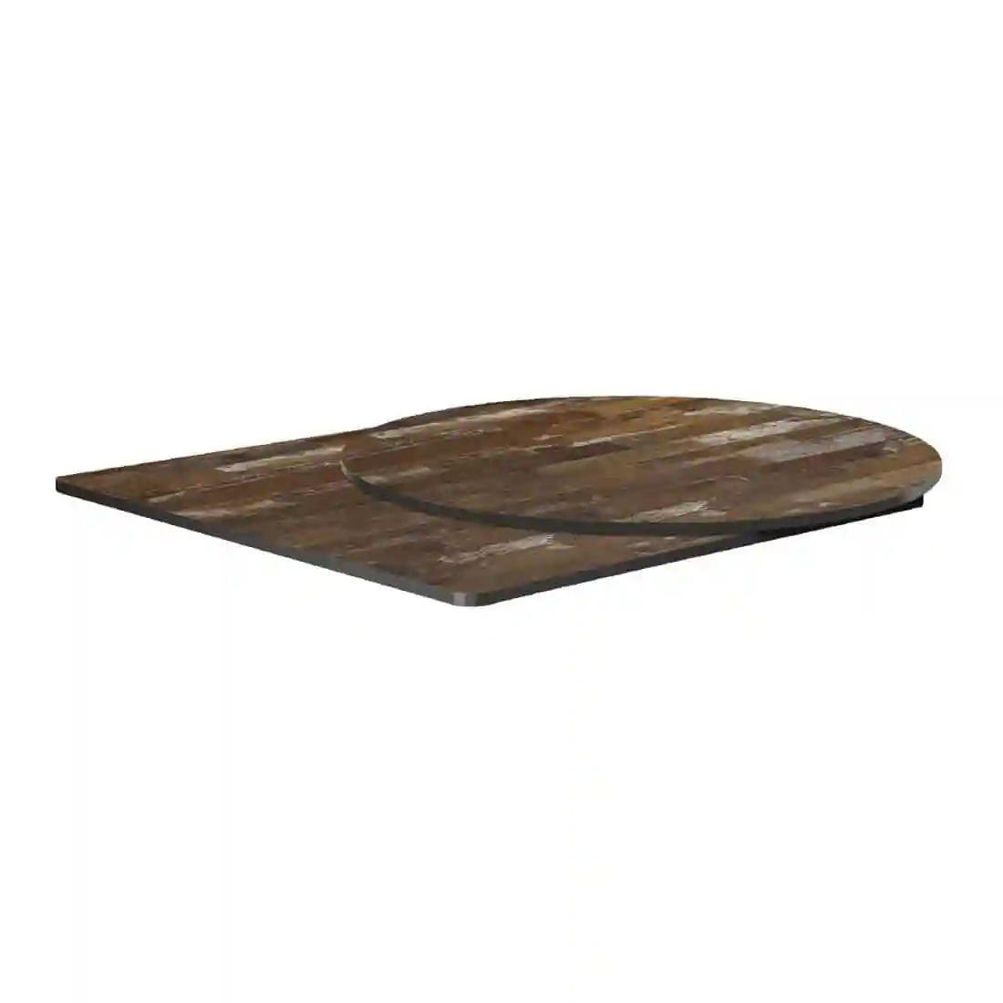 Extrema Square Planked Vintage Wood Table Top 690x690mm