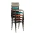 Tavo Stacking Side Chair Vintage Brown (Pack of 2)