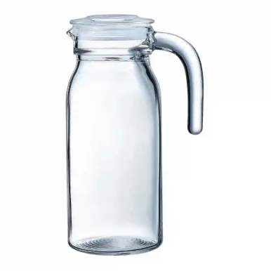 Arcoroc Spring Jugs with Glass Lid 1Ltr (6 pack)