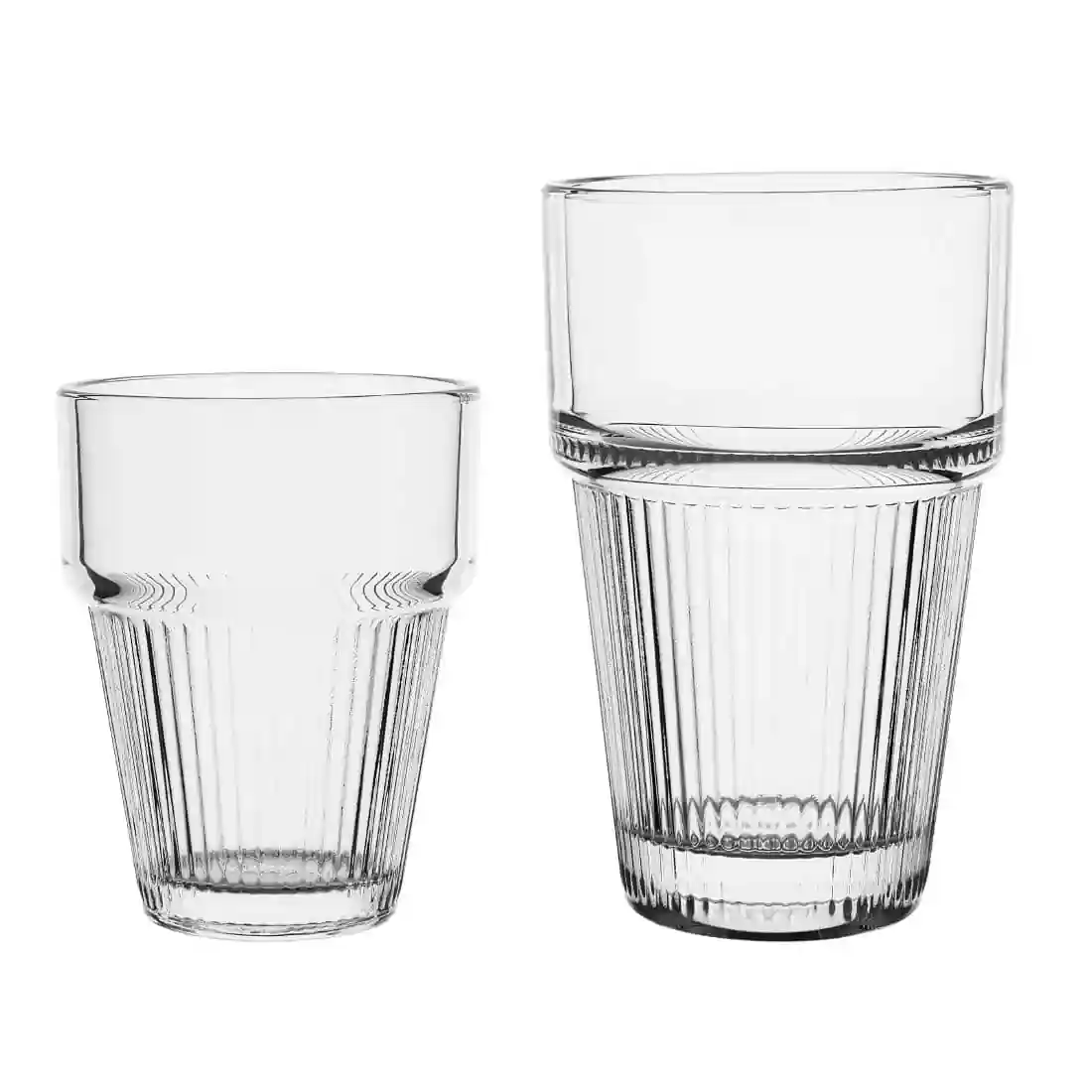 Olympia Ridged Stacking Tumblers 300ml (6 pack) - Image 3