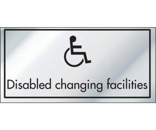 Disabled Changing Facilities Information Door Sign