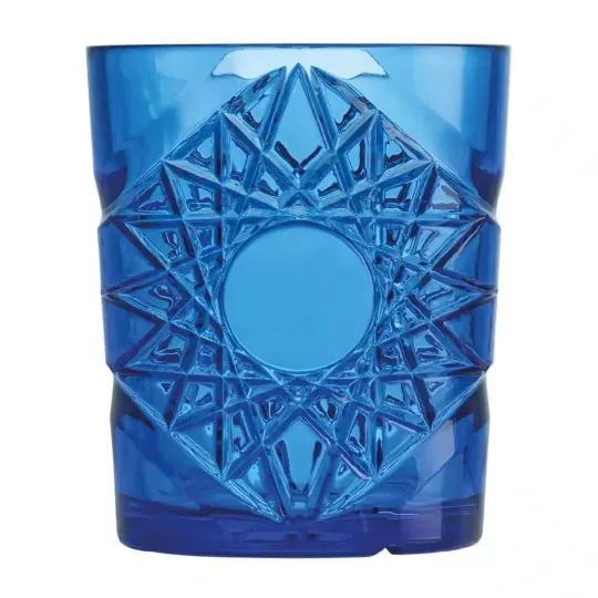glassFORever Premium Double Old Fashioned Glasses Aqua 350ml/12.25oz (24 Pack)