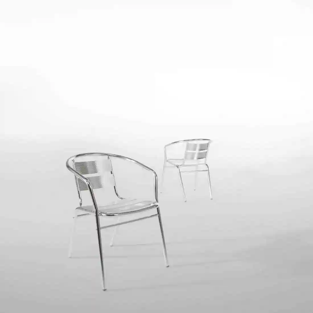 Bolero Aluminium Stacking Chairs (Pack of 4) - Image 8