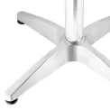 Bolero Steel and Aluminium Square Bistro Table 600mm - Image 4