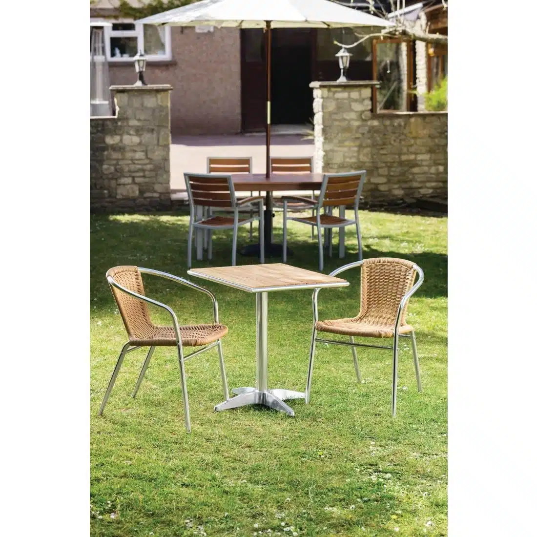 Bolero Ash Top Table Square 600mm (Single) - Image 9