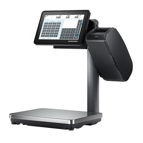 Bizerba Q1 800 Scale. Printer: 2'' Standard Labels - Weighs loads from 6g to 15kg