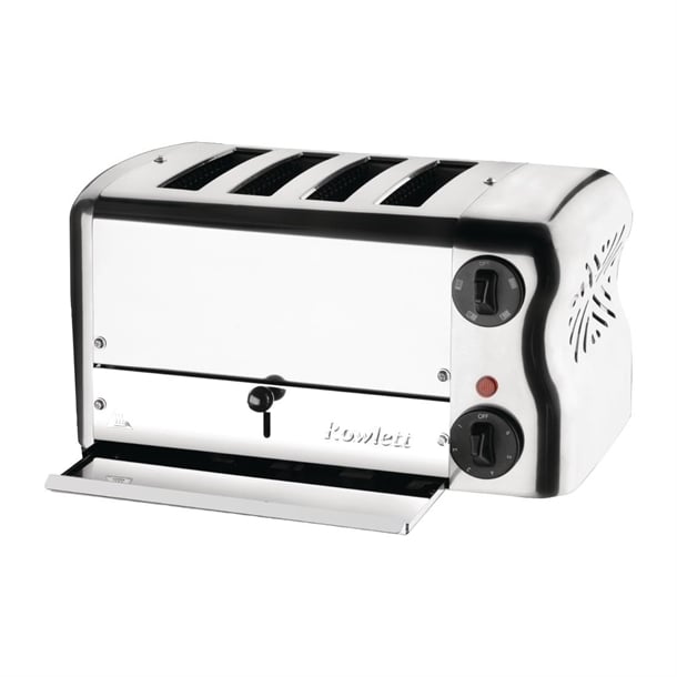Rowlett Esprit 4 Slot Toaster Chrome with Duraheat Elements & Sandwich Cage - Image 2