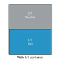 Bourgeat Stainless Steel 1/1 Gastronorm Pan 65mm