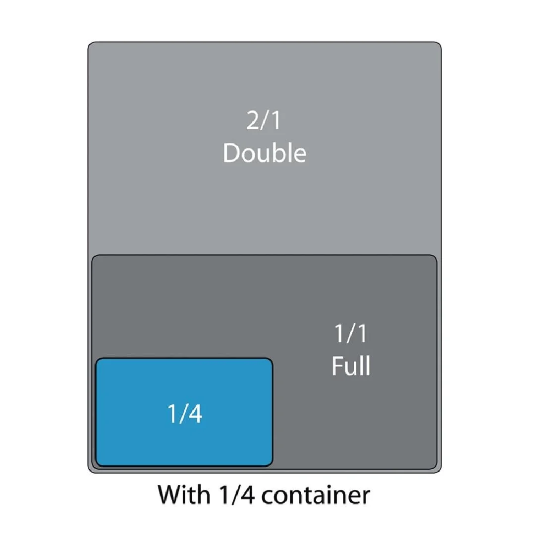 Vogue Polycarbonate 1/4 Gastronorm Container 150mm Clear - Image 2