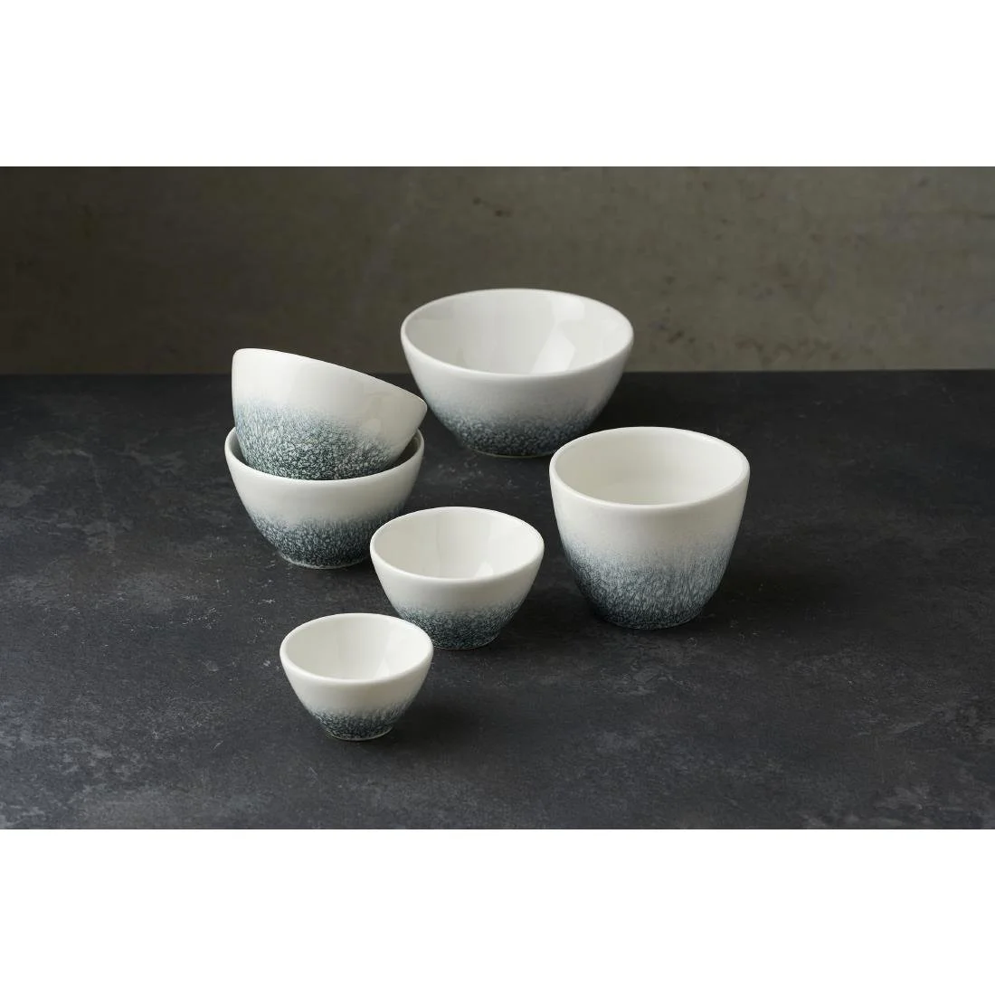 Churchill Studio Prints Raku Topaz Blue Deep Bowls 240ml (12 Pack) - Image 2